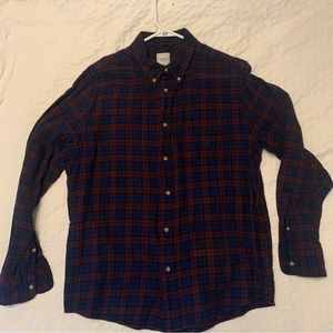 CHAPS Flannel Button Down Plaid Shirt Large